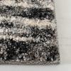 SAFAVIEH Retro Collection Area Rug – 8′ Square, Light Blue & Blue, Modern Abstract Design, Non-Shedding & Easy Care, Ideal for High Traffic Areas in Living Room, Bedroom (RET2693-6065)(Dark Grey/Light Grey)