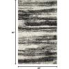 SAFAVIEH Retro Collection Area Rug – 8′ Square, Light Blue & Blue, Modern Abstract Design, Non-Shedding & Easy Care, Ideal for High Traffic Areas in Living Room, Bedroom (RET2693-6065)(Dark Grey/Light Grey)