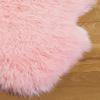 SAFAVIEH Sheep Skin Collection Accent Rug – 3′ x 5′, Steel Blue, Handmade Rustic Glam Genuine Pelt, 3.4-inch Thick Ideal for High Traffic Areas in Entryway, Living Room, Bedroom (SHS121B)(Solid Pink)
