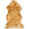 SAFAVIEH Sheep Skin Collection Accent Rug – 3′ x 5′, Steel Blue, Handmade Rustic Glam Genuine Pelt, 3.4-inch Thick Ideal for High Traffic Areas in Entryway, Living Room, Bedroom (SHS121B)(Champagne/Copper Brown)