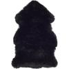 SAFAVIEH Sheep Skin Collection Accent Rug – 3′ x 5′, Steel Blue, Handmade Rustic Glam Genuine Pelt, 3.4-inch Thick Ideal for High Traffic Areas in Entryway, Living Room, Bedroom (SHS121B)(Midnight Black)