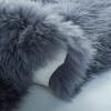 SAFAVIEH Sheep Skin Collection Accent Rug – 3′ x 5′, Steel Blue, Handmade Rustic Glam Genuine Pelt, 3.4-inch Thick Ideal for High Traffic Areas in Entryway, Living Room, Bedroom (SHS121B)(Grey)