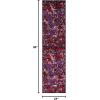 SAFAVIEH Skyler Collection 8′ x 10′ Blue/Ivory SKY186M Modern Abstract Non-Shedding Living Room Bedroom Dining Home Office Area Rug(Black/Purple)