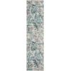 SAFAVIEH Skyler Collection 8′ x 10′ Blue/Ivory SKY186M Modern Abstract Non-Shedding Living Room Bedroom Dining Home Office Area Rug(Blue/Ivory)