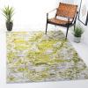 SAFAVIEH Skyler Collection 8′ x 10′ Blue/Ivory SKY186M Modern Abstract Non-Shedding Living Room Bedroom Dining Home Office Area Rug(Grey/Green)