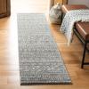 SAFAVIEH Tulum Collection Area Rug – 5’3″ x 7’6″, Dark Grey & Ivory, Moroccan Boho Distressed Design, Non-Shedding & Easy to Clean, Ideal for Living Room, Bedroom, Dining Space (TUL263F)(Dark Grey/Ivory)