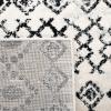 SAFAVIEH Tulum Collection Area Rug – 5’3″ x 7’6″, Ivory & Grey, Moroccan Boho Distressed Design, Non-Shedding & Easy to Clean, Ideal for Living Room, Bedroom, Dining Space (TUL240A)(Ivory/Black)