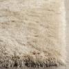 SAFAVIEH Venice Shag Collection Area Rug – 5′ x 7′, Champagne, Handmade Glam, 3-inch Thick Ideal for High Traffic Areas in Living Room, Bedroom (SG256C)(Champagne)