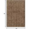 SAFAVIEH Venice Shag Collection Area Rug – 5′ x 7′, Champagne, Handmade Glam, 3-inch Thick Ideal for High Traffic Areas in Living Room, Bedroom (SG256C)(Taupe)