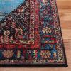 SAFAVIEH Vintage Hamadan Collection Area Rug – 5’3″ x 7’6″, Orange & Multi, Traditional Persian Design, Non-Shedding & Easy Care, Ideal for High Traffic Areas in Living Room, Bedroom (VTH217B)(Red/Light Blue)