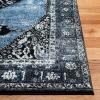 SAFAVIEH Vintage Hamadan Collection Area Rug – 5’3″ x 7’6″, Orange & Multi, Traditional Persian Design, Non-Shedding & Easy Care, Ideal for High Traffic Areas in Living Room, Bedroom (VTH217B)(Blue/Grey)
