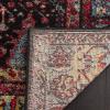 SAFAVIEH Vintage Hamadan Collection Area Rug – 5’3″ x 7’6″, Orange & Multi, Traditional Persian Design, Non-Shedding & Easy Care, Ideal for High Traffic Areas in Living Room, Bedroom (VTH217B)(Orange/Multi)