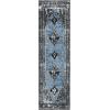 SAFAVIEH Vintage Hamadan Collection Area Rug – 5’3″ x 7’6″, Orange & Multi, Traditional Persian Design, Non-Shedding & Easy Care, Ideal for High Traffic Areas in Living Room, Bedroom (VTH217B)(Blue/Grey)