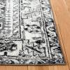 SAFAVIEH Vintage Hamadan Collection Area Rug – 8′ Round, Red & Multi, Traditional Persian Design, Non-Shedding & Easy to Clean, Ideal for Living Room, Bedroom, Dining Space (VTH211A)(Grey/Ivory)