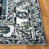 SAFAVIEH Vintage Hamadan Collection Area Rug – 8′ Round, Red & Multi, Traditional Persian Design, Non-Shedding & Easy to Clean, Ideal for Living Room, Bedroom, Dining Space (VTH211A)(Dark Grey/Ivory)