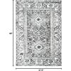 SAFAVIEH Vintage Hamadan Collection Area Rug – 8′ Round, Red & Multi, Traditional Persian Design, Non-Shedding & Easy to Clean, Ideal for Living Room, Bedroom, Dining Space (VTH211A)(Grey/Ivory)