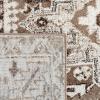 SAFAVIEH Vintage Hamadan Collection Area Rug – 8′ Round, Red & Multi, Traditional Persian Design, Non-Shedding & Easy to Clean, Ideal for Living Room, Bedroom, Dining Space (VTH211A)(Brown/Ivory)