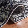 SAFAVIEH Vintage Hamadan Collection Area Rug – 8′ Round, Red & Multi, Traditional Persian Design, Non-Shedding & Easy to Clean, Ideal for Living Room, Bedroom, Dining Space (VTH211A)(Light Grey/Dark Grey)