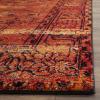 SAFAVIEH Vintage Hamadan Collection Area Rug – 8′ x 10′, Orange, Oriental Traditional Persian Design, Non-Shedding & Easy Care, Ideal for High Traffic Areas in Living Room, Bedroom (VTH216C)(Orange)