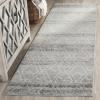 SAFAVIEH Adirondack Collection Area Rug – 5’1″ x 7’6″, Silver & Ivory, Distressed Design, Non-Shedding & Easy Care, Ideal for High Traffic Areas in Living Room, Bedroom (ADR124B)(Silver/Ivory)