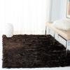 SAFAVIEH Area Rug 4×6 – Paris Shag Collection – Sage, Handmade, Soft Flowing Pile, Ideal for Ideal for Hallway, Foyer, Entryway, Bedroom (SG511-1003)(Chocolate)