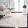 SAFAVIEH Area Rug 4×6 – Paris Shag Collection – Sage, Handmade, Soft Flowing Pile, Ideal for Ideal for Hallway, Foyer, Entryway, Bedroom (SG511-1003)(Ivory)