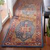 SAFAVIEH Area Rug 8×10 – Antiquity Collection – Large – Red & Blue, Handmade Wool, Traditional Design, Ideal for Living Room, Bedroom, Office, Dining Space (AT521Q)(Red/Blue)