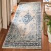 SAFAVIEH Area Rug 8×10 – Classic Vintage Collection – Large – Blue, Oriental Medallion Distressed Design, Non-Shedding & Easy Cleaning, Ideal for Living Room, Bedroom, Office, Dining Space (CLV113M)(Blue)