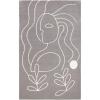 SAFAVIEH Area Rug 8×10 – Fifth Avenue Collection – Large – Ivory & Black Handmade Wool, Mid-Century Modern Design, Ideal for Living Room, Bedroom, Office, Dining Space (FTV111A)(Grey/Ivory)