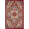 SAFAVIEH Area Rug 8×10 – Kashan Collection – Large – Blue & Beige, Traditional Oriental Design, Non-Shedding & Easy Cleaning, Ideal for Living Room, Bedroom, Office, Dining Space (KSN304B)(Red/Beige)