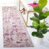 SAFAVIEH Area Rug 8×10 – Madison Collection – Large – Grey & Blue, Modern Abstract Design, Non-Shedding & Easy Cleaning, Ideal for Living Room, Bedroom, Office, Dining Space (MAD471F)(Beige/Wine)