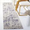 SAFAVIEH Area Rug 8×10 – Madison Collection – Large – Grey & Blue, Modern Abstract Design, Non-Shedding & Easy Cleaning, Ideal for Living Room, Bedroom, Office, Dining Space (MAD471F)(Beige/Purple)