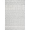 SAFAVIEH Area Rug 8×10 – Tulum Collection – Large – Ivory & Black, Moroccan Boho Distressed Design, Non-Shedding & Easy Cleaning, Ideal for Living Room, Bedroom, Office, Dining Space (TUL229B)(Light Grey/Ivory)