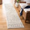SAFAVIEH Area Rug 8×10 – Tulum Collection – Large – Ivory & Grey, Moroccan Boho Distressed Design, Non-Shedding & Easy to Clean, Ideal for Living Room, Bedroom, Dining Space (TUL271A)(Ivory/Grey)