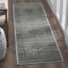 SAFAVIEH Area Rug 8×10 – Vintage Collection – Large – Warm Beige, Viscose, Distressed Design, Slip Resistant, Ideal for Living Room, Bedroom, Office, Dining Space (VTG113-660)(Spruce)