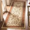 SAFAVIEH Area Rug 8×11 – Lyndhurst Collection – Large – Ivory & Rust, Traditional Oriental Design, Non-Shedding & Easy to Clean, Ideal for Living Room, Bedroom, Dining Space (LNH331R)(Ivory/Rust)