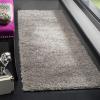 SAFAVIEH Athens Shag Collection Area Rug – 5’1″ x 7’6″, Dark Grey, Non-Shedding & Easy to Clean, Ideal for Living Room, Bedroom, Dining Space (SGA119C)(Silver)