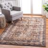SAFAVIEH Bijar Collection Area Rug – 6’7″ x 9′, Royal & Ivory, Traditional Oriental Distressed Design, Non-Shedding & Easy Care, Ideal for High Traffic Areas in Living Room, Bedroom (BIJ653B)(Brown/Ivory)