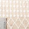 SAFAVIEH Blossom Collection Area Rug – 6′ Square, Beige & Ivory, Handmade Moroccan Wool, Ideal for High Traffic Areas in Living Room, Bedroom (BLM115B)(Beige/Ivory)