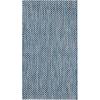 SAFAVIEH Courtyard Collection Area Rug – 8′ x 10′, Natural & Cream, Non-Shedding & Easy Care, Indoor/Outdoor & Washable-Ideal for Patio, Backyard, Mudroom (CY8521-03012)(Navy/Grey)