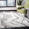 SAFAVIEH Craft Collection Area Rug – 8′ x 10′, Grey & Gold, Modern Abstract Design, Non-Shedding & Easy Care, Ideal for High Traffic Areas in Living Room, Bedroom (CFT819F)(Grey/Silver)