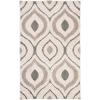 SAFAVIEH Florida Shag Collection Area Rug – 8’6″ x 12′, Cream & Smoke, Modern Ogee Design, Non-Shedding & Easy Care, 1.2-inch Thick Ideal for High Traffic Areas in Living Room, Bedroom (SG461-1179)(Cream/Light Blue)