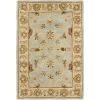 SAFAVIEH Heritage Collection Area Rug – 5′ x 8′, Light Blue & Beige, Handmade Traditional Oriental Wool, Ideal for High Traffic Areas in Living Room, Bedroom (HG913A)(Light Blue/Beige)
