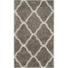 SAFAVIEH Hudson Shag Collection Area Rug – 8′ x 10′, Slate Blue & Ivory, Moroccan Trellis Design, Non-Shedding & Easy Care, 2-inch Thick Ideal for High Traffic Areas in Living Room, Bedroom (SGH283L)(Grey/Ivory)
