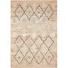 SAFAVIEH Kilim Collection Area Rug – 5′ x 8′, Charcoal & Gold, Charcoal and Gold Wool Design, Ideal for High Traffic Areas in Living Room, Bedroom (KLM753F)(Natural/Blue)