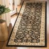 SAFAVIEH Lyndhurst Collection Area Rug – 5’3″ x 7’6″, Sage & Ivory, Traditional Oriental Design, Non-Shedding & Easy Care, Ideal for High Traffic Areas in Living Room, Bedroom (LNH219B)(Black/Ivory)