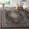 SAFAVIEH Lyndhurst Collection Area Rug – 8′ x 10′, Cream & Beige, Traditional Oriental Design, Non-Shedding & Easy Care, Ideal for High Traffic Areas in Living Room, Bedroom (LNH338B)(Anthracite/Teal)