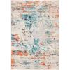 SAFAVIEH Madison Collection Area Rug – 5’3″ x 7’6″, Cream & Orange, Modern Abstract Design, Non-Shedding & Easy Care, Ideal for High Traffic Areas in Living Room, Bedroom (MAD478B)(Cream/Orange)