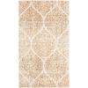 SAFAVIEH Madison Collection Area Rug – 5’3″ x 7’6″, Creme & Yellow, Glam Ogee Trellis Distressed Design, Non-Shedding & Easy Care, Ideal for High Traffic Areas in Living Room, Bedroom (MAD604C)(Cream/Orange)