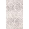 SAFAVIEH Madison Collection Area Rug – 5’3″ x 7’6″, Creme & Yellow, Glam Ogee Trellis Distressed Design, Non-Shedding & Easy Care, Ideal for High Traffic Areas in Living Room, Bedroom (MAD604C)(Ivory/Silver)